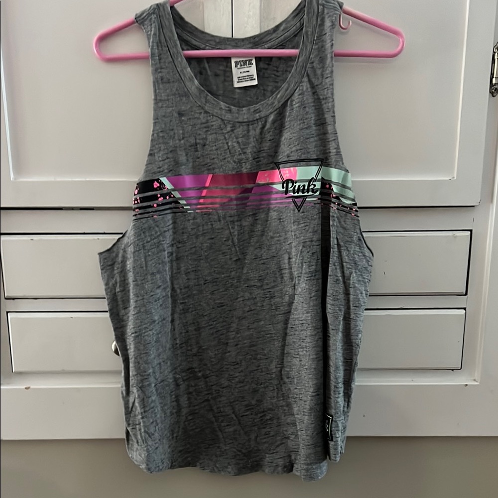PINK Victoria's Secret Grey Tank Top
